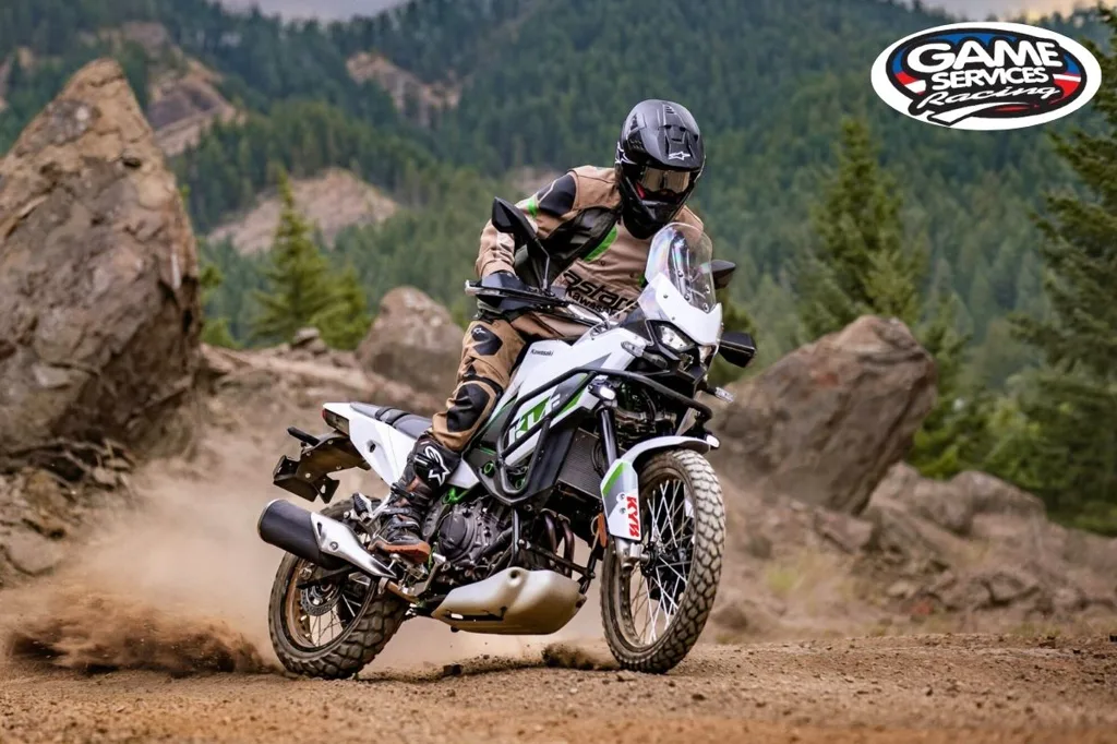 KYB Suspension comes standard on the new Kawasaki KLE500