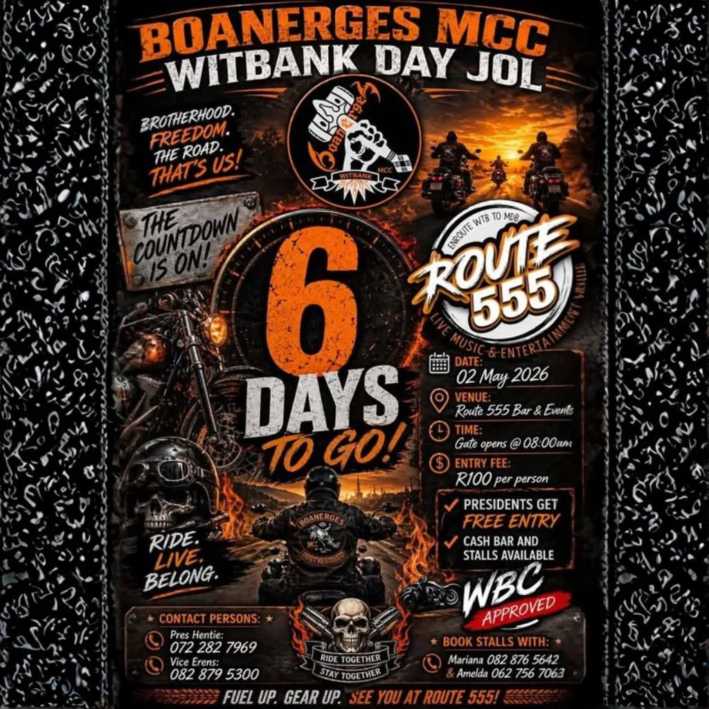 Boanerges MCC Witbank Day Jol - 2 May 2026