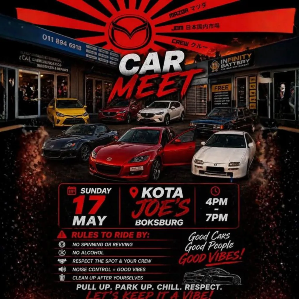 Car Meet - Kota Joe's Boksburg -  17 May 2026