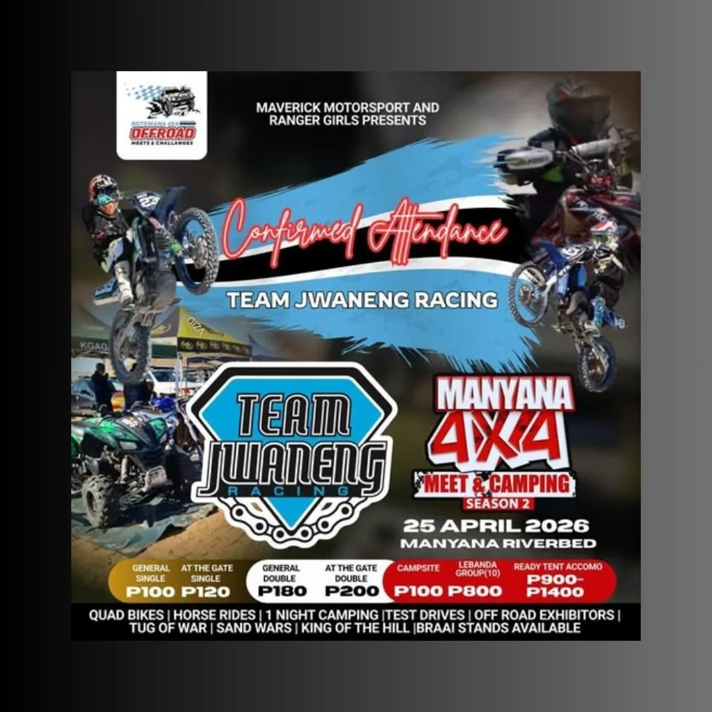 Confirmed Attendance - Team Jwaneng Racing 