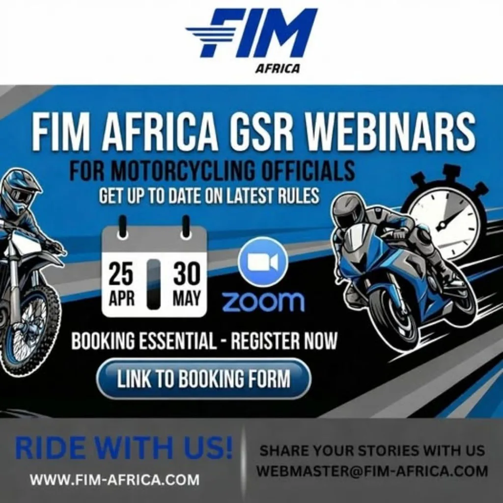 GSR WEBINARS  - For Motorcycling Officials