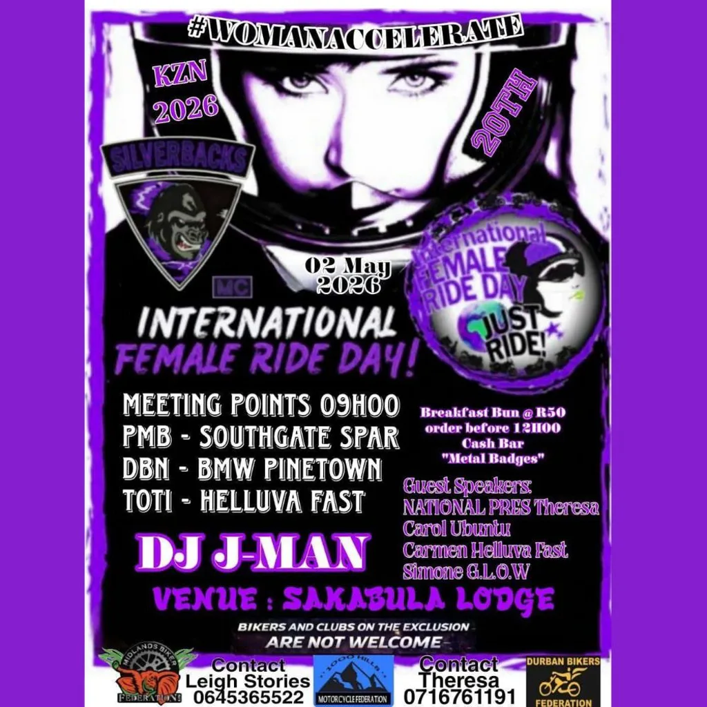 International Female Ride Day - 2 May 2026
