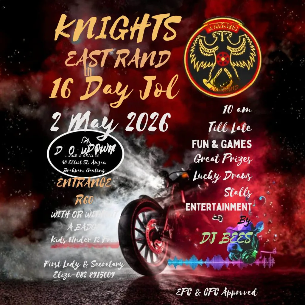 Knights East Rand 16th Day Jol