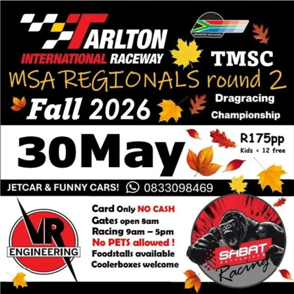 MSA Regionals Round 2 Dragracing Championship -  30 May 2026