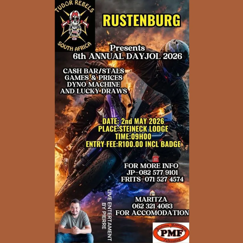Tudor Rebels Rustenburg 6th Annual Day Jol -  2 May 2026