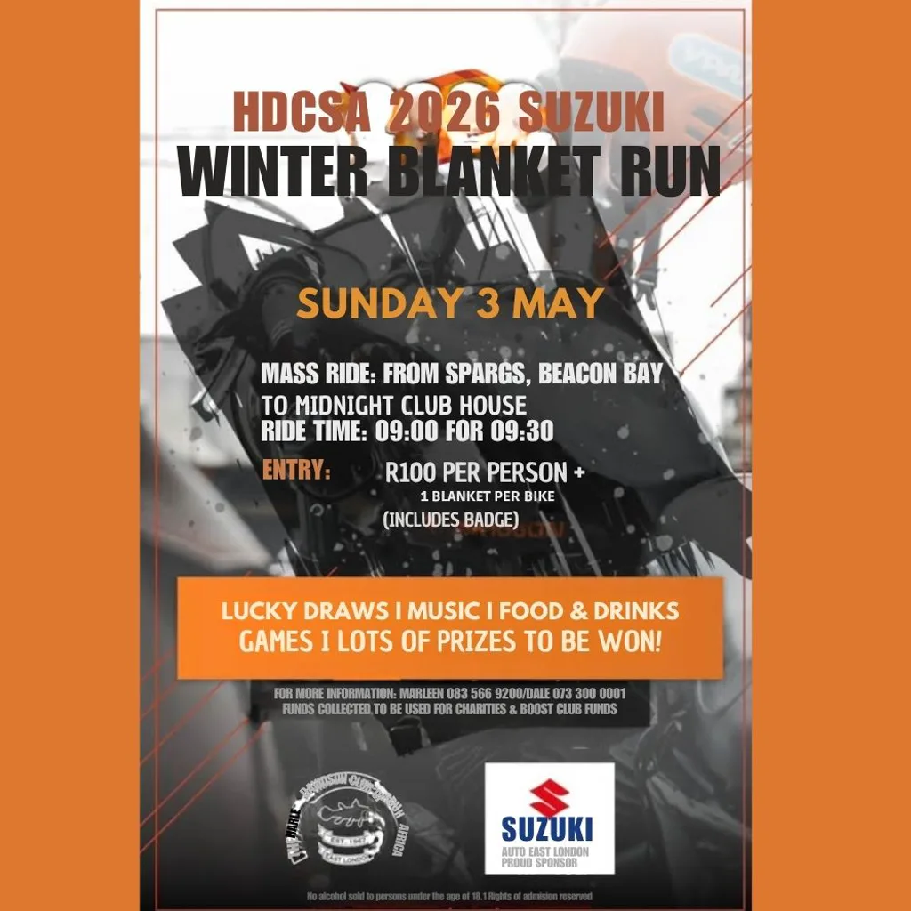 Winter Blanket Run - HDCSA 2026 Suzuki