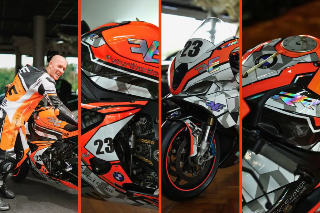 FuturExotics x AJ Venter x Isle Of Mann TT - AJ Venter new livery reveal BMW S1000RR IOMTT