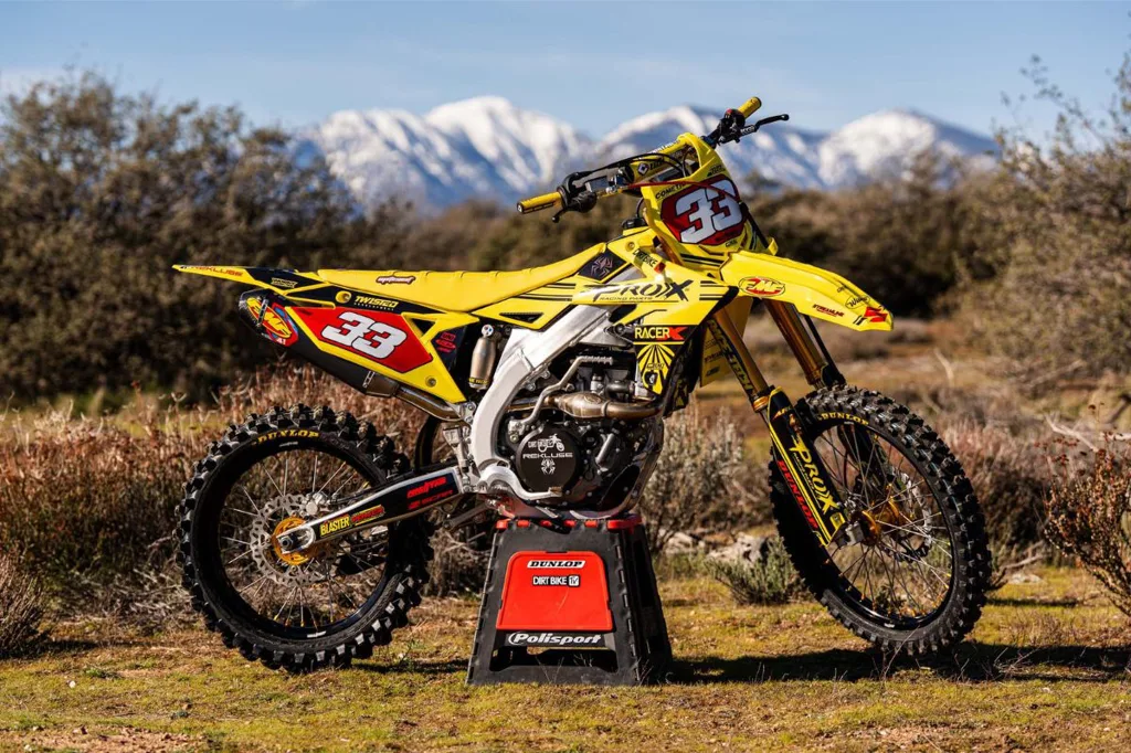 6. Pro X Clutches, Game Services Racing - Yellow Pro X livery bike rhs