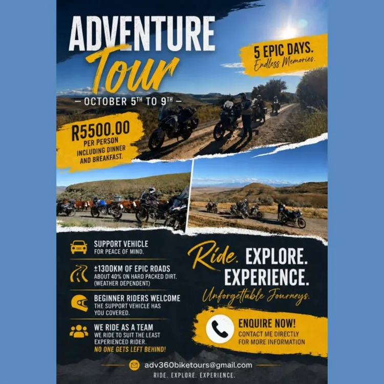 Adventure Tour - 5-9 October 2026