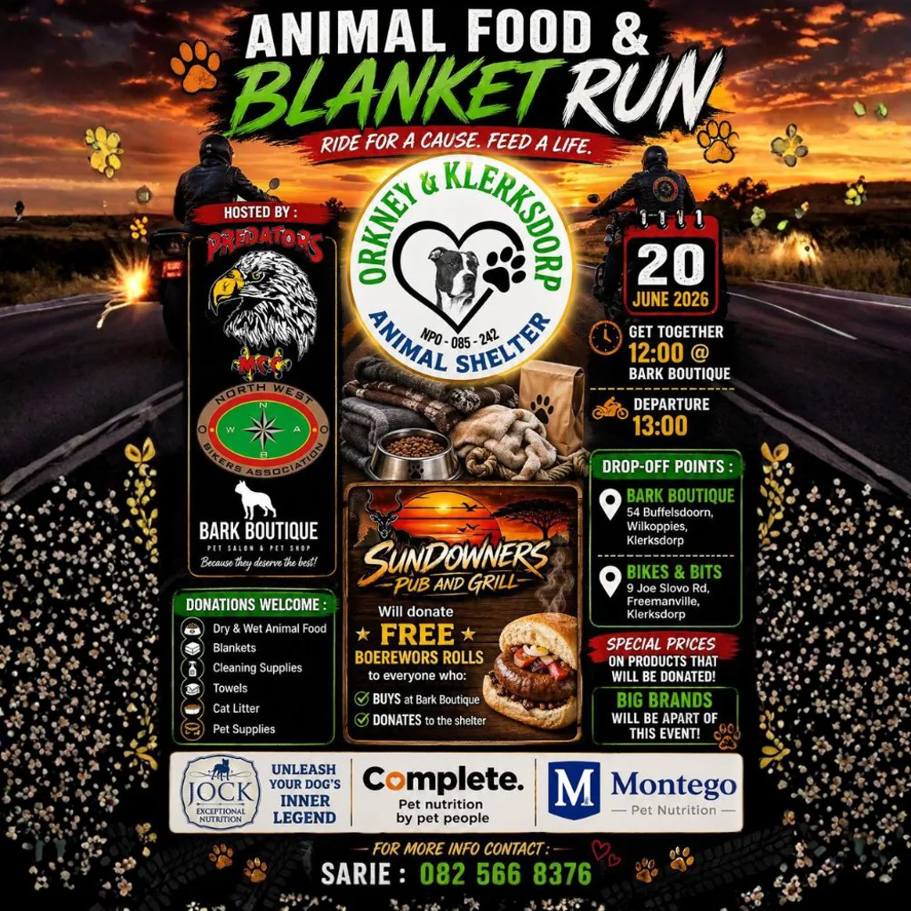 Animal Food & Blanket Run - 20 June 2026