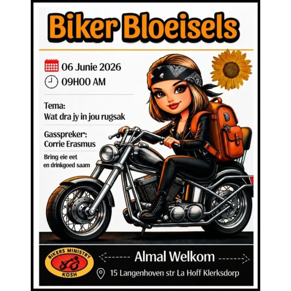 Biker Bloeisels - 6 Junie 2026