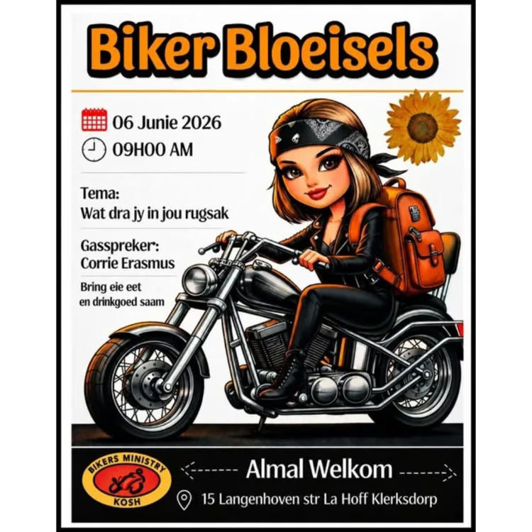 Biker Bloeisels - 6 Junie 2026