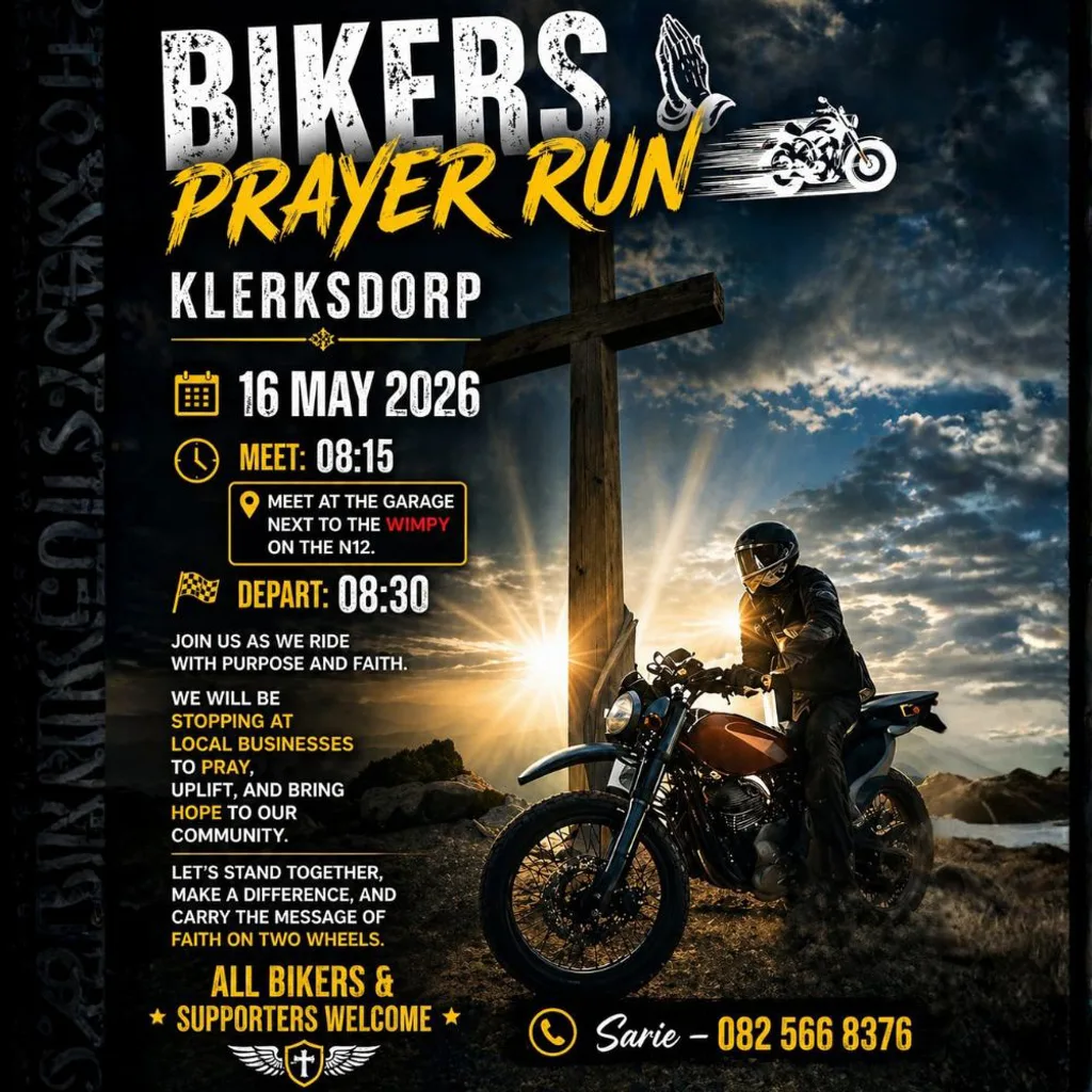 Bikers Prayer Run - Klerksdorp - 16 May 2026