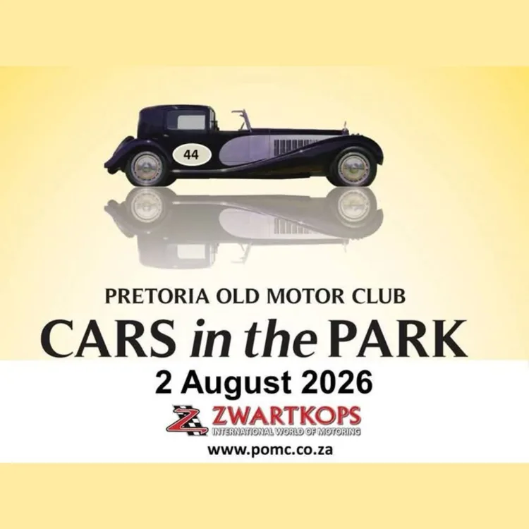 Cars in the Park Pretoria - 2 August 2026