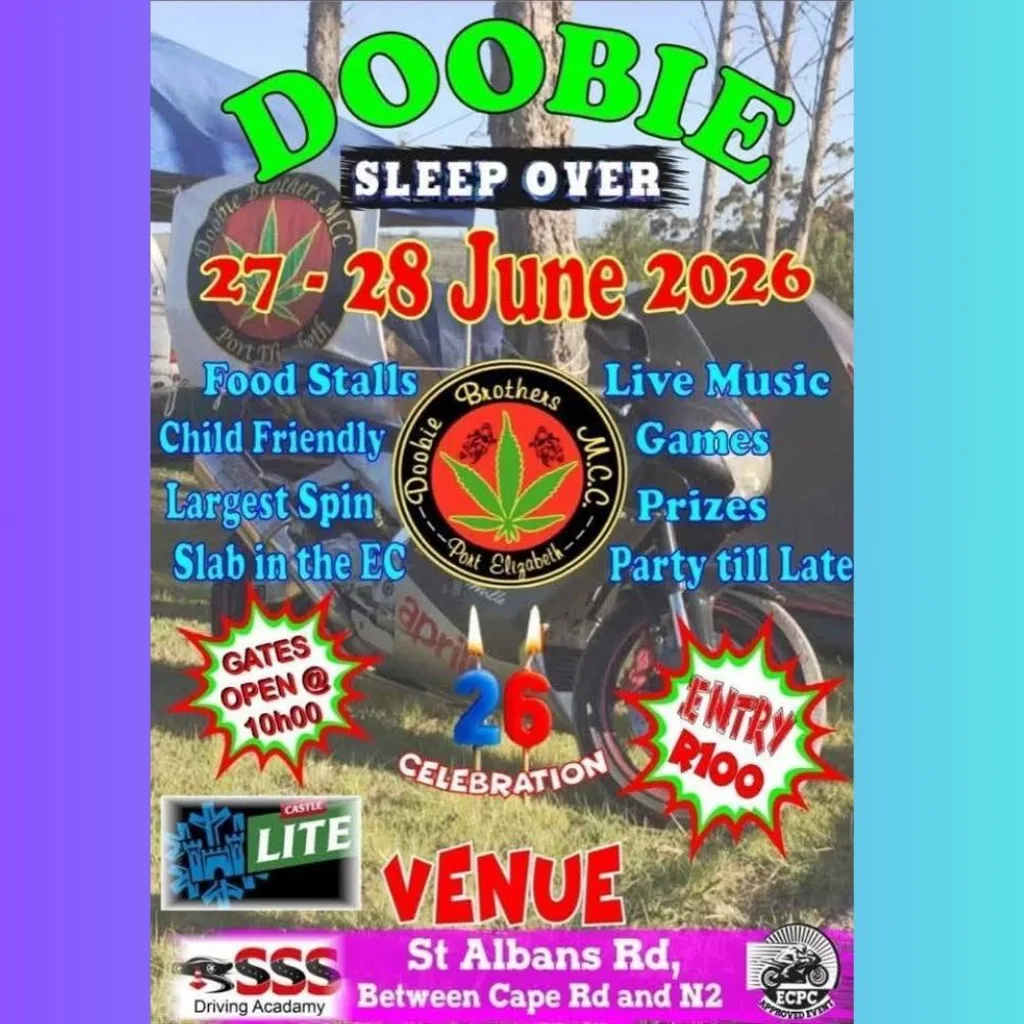 Doobie Sleep Over 26th Birthday - 27-28 June 2026