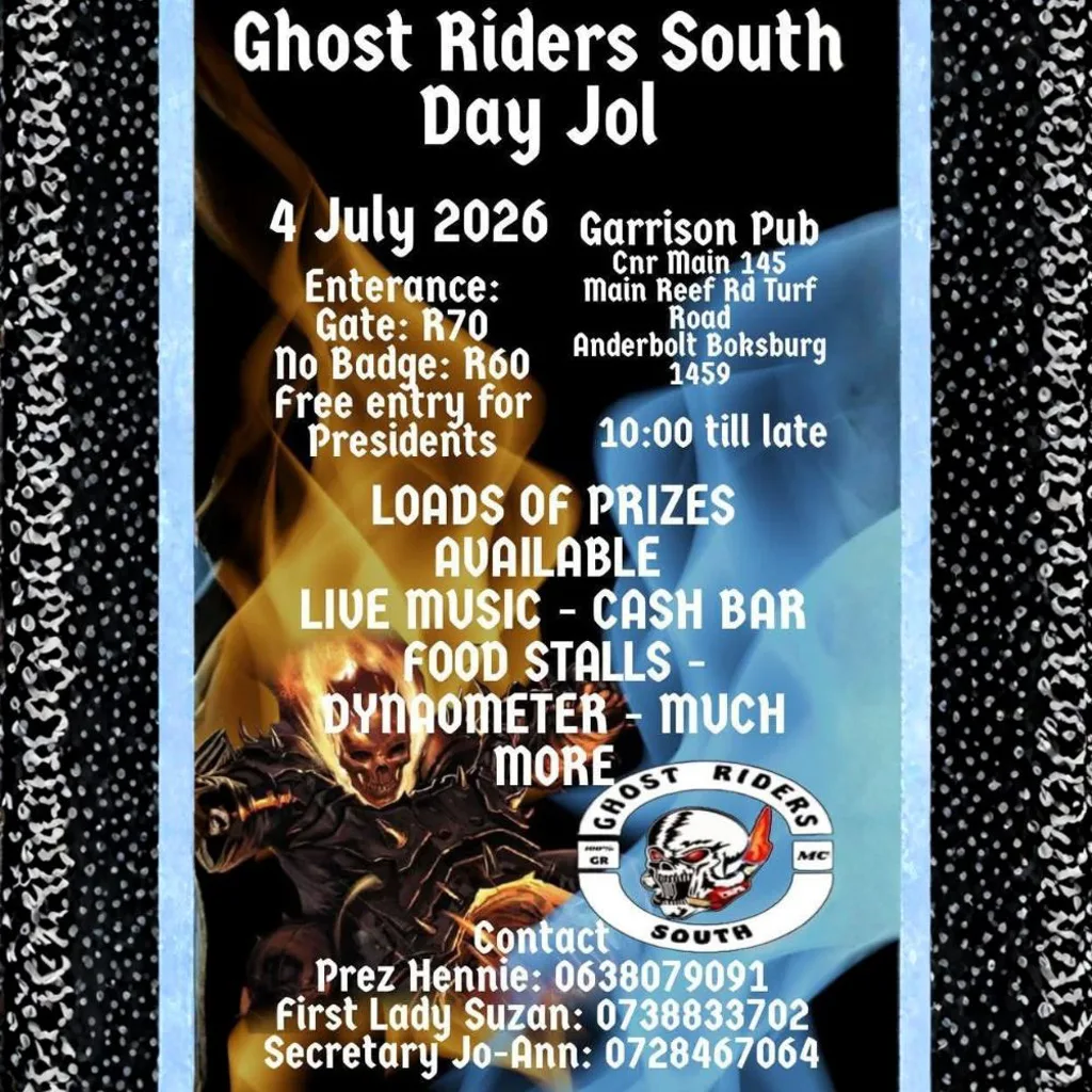 Ghost Riders South Day Jol - 4 July 2026