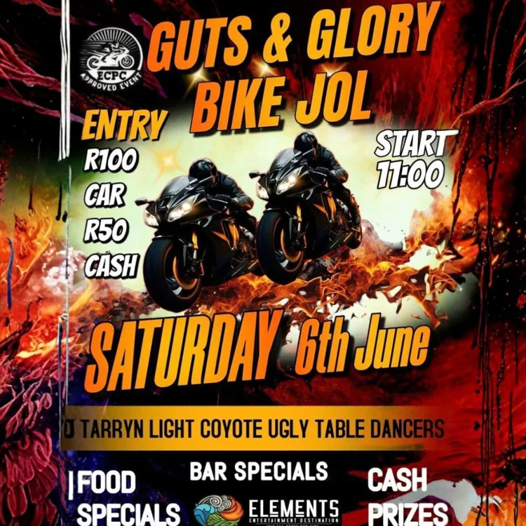 Guts & Glory Bike Jol -  6 June 2026