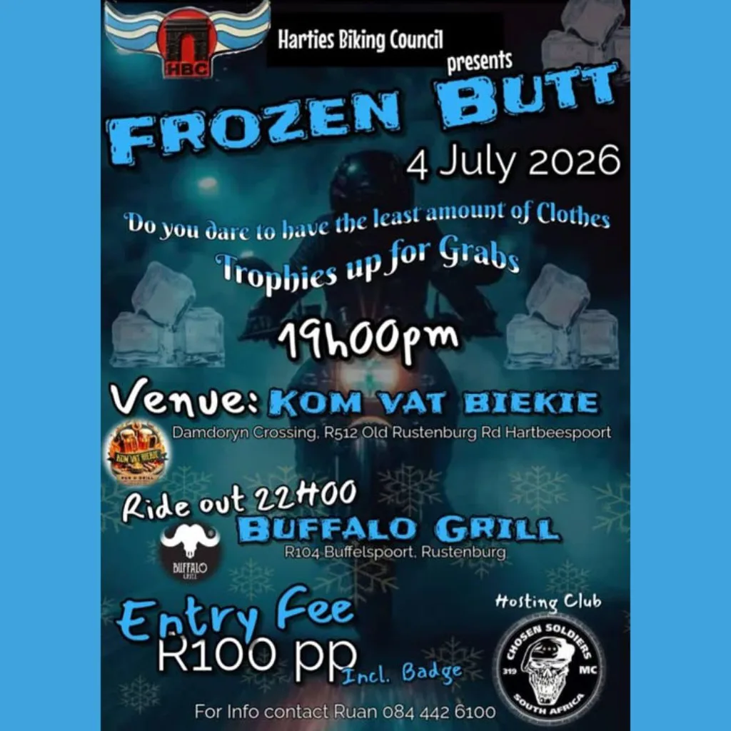 Harties Biking Council - Frozen Butt - 4 July 2026