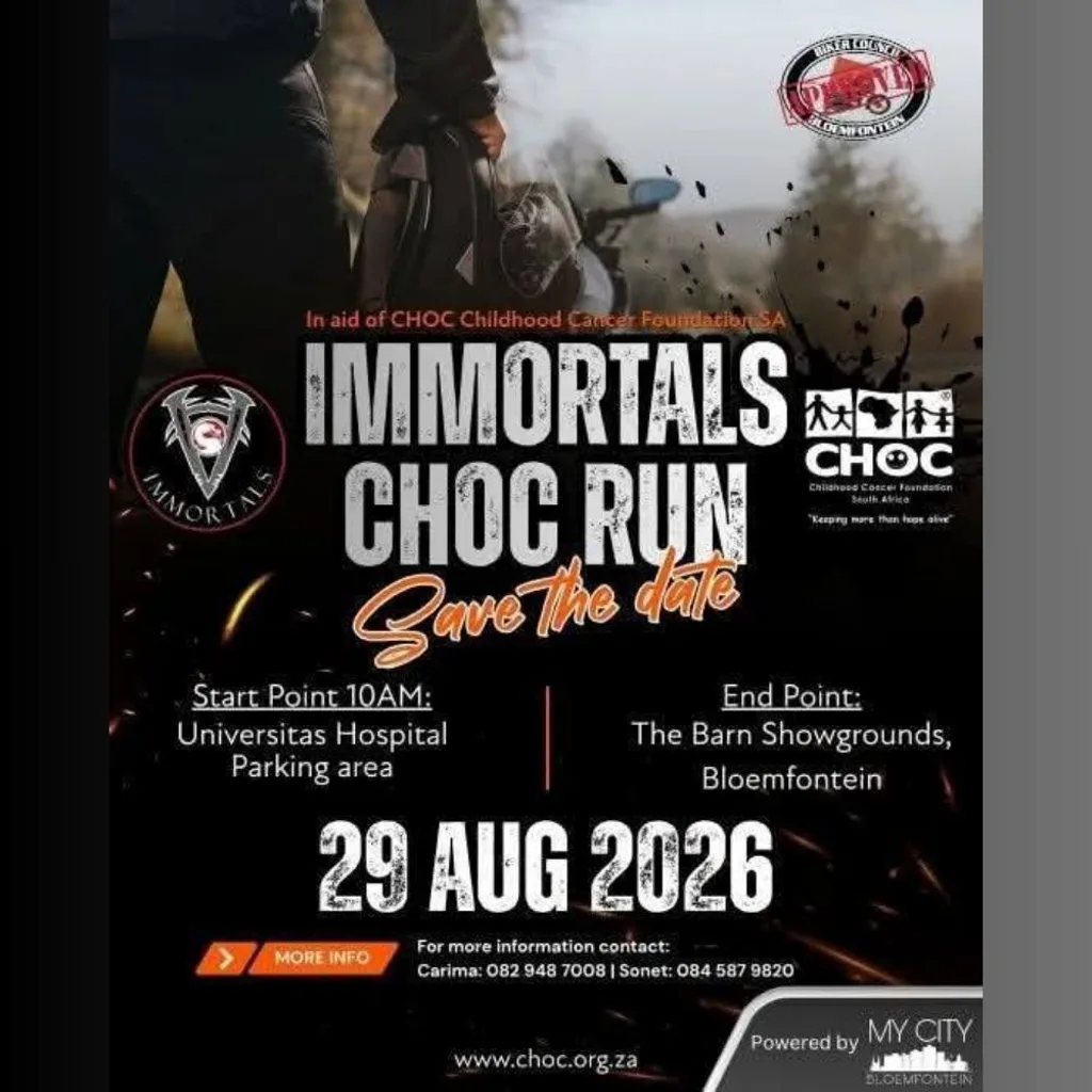 Immortals CHOC Run - 29 August 2026