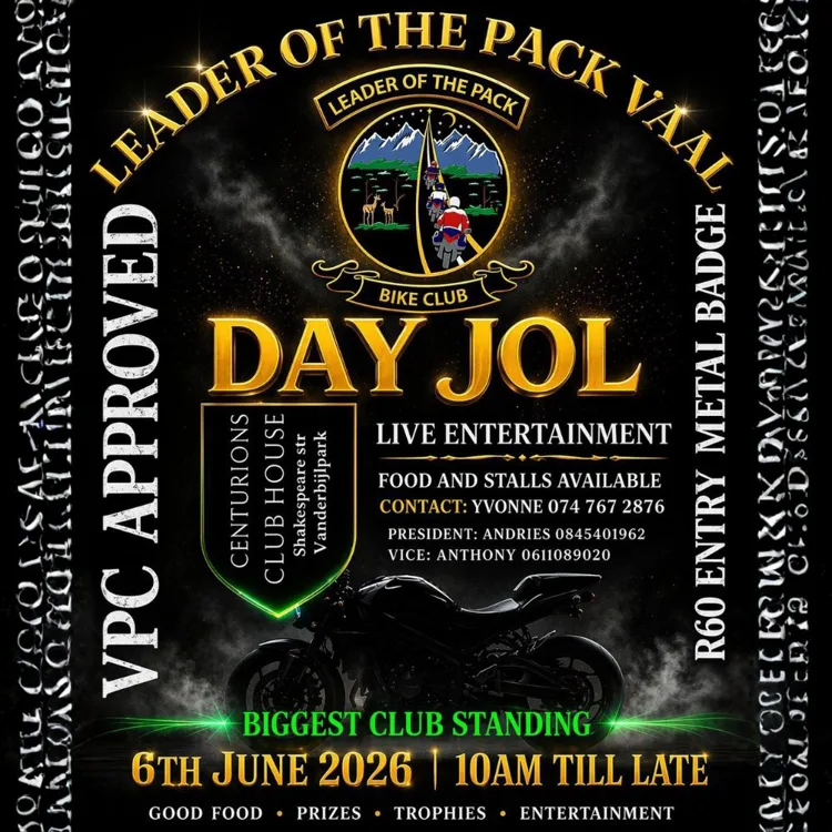 Leader of the Pack Vaal Day Jol - 6 June 2026