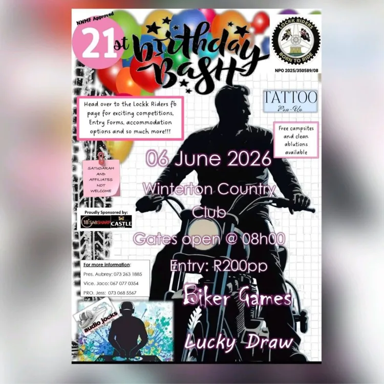 Lockk Riders MC 21st Birthday Bash - 6 June 2026