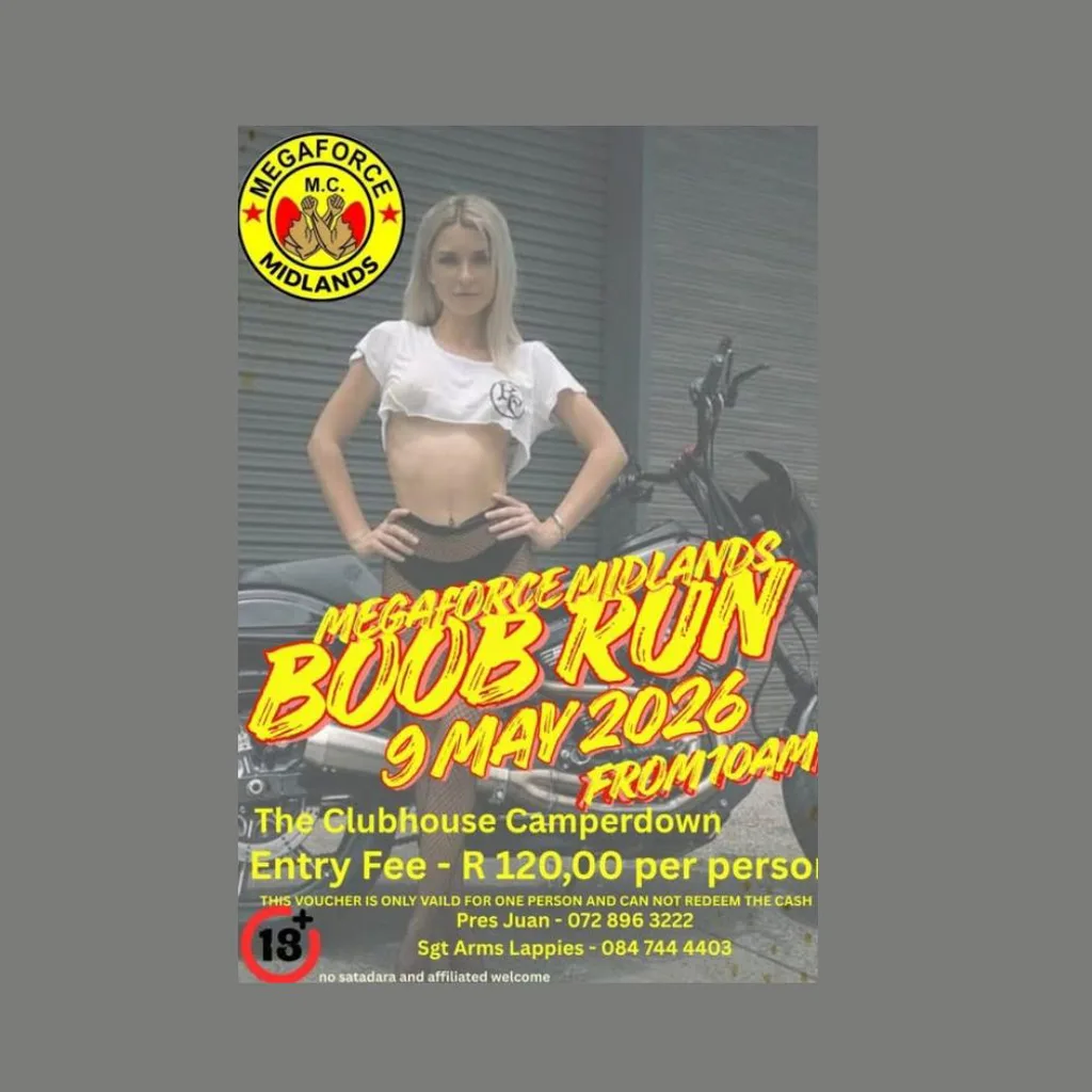 Megaforce Midlands MC Boob Run - 9 May 2026