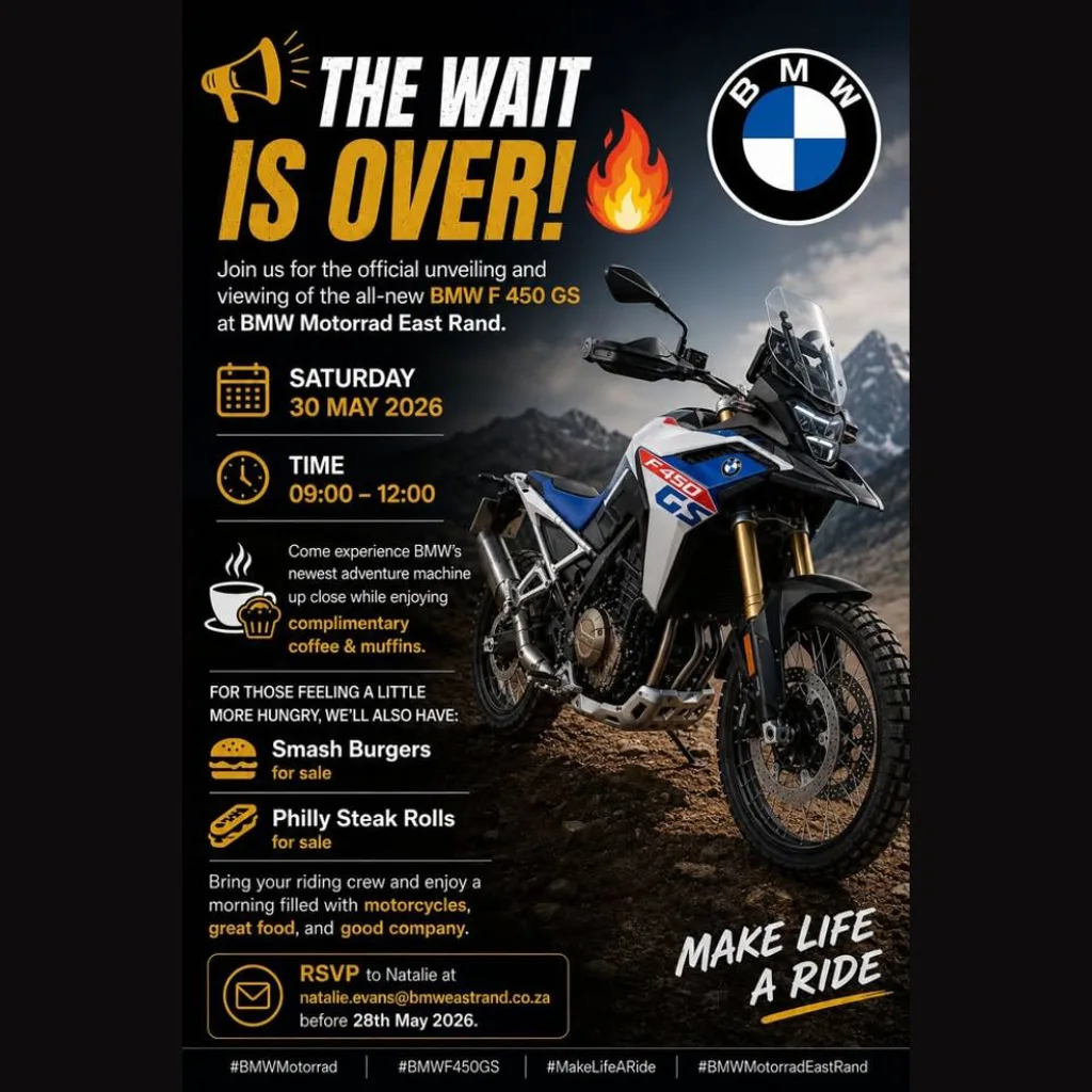 Official Unveiling BMW F450 GS - 30 May 2026 
