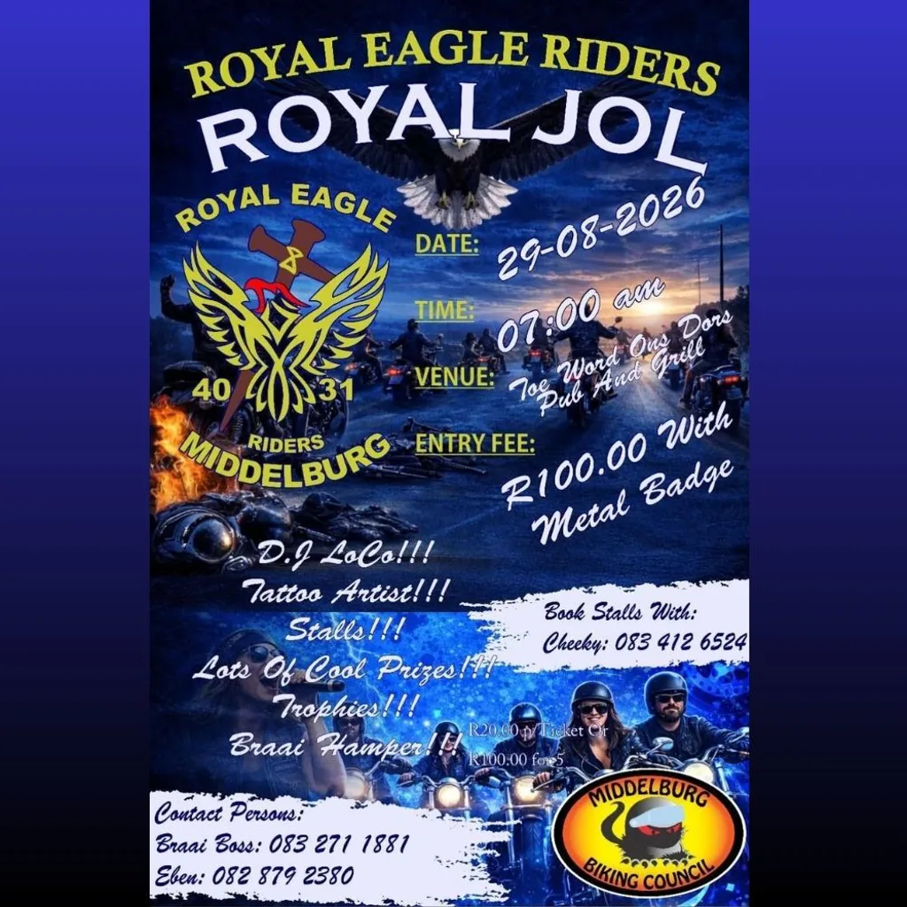 Royal Eagle Riders Royal Jol - 29 August 2026