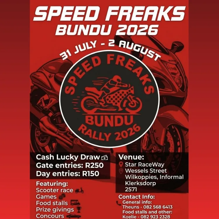 Speed Freaks Bundu Rally 2026 - 31 July - 2 August 2026