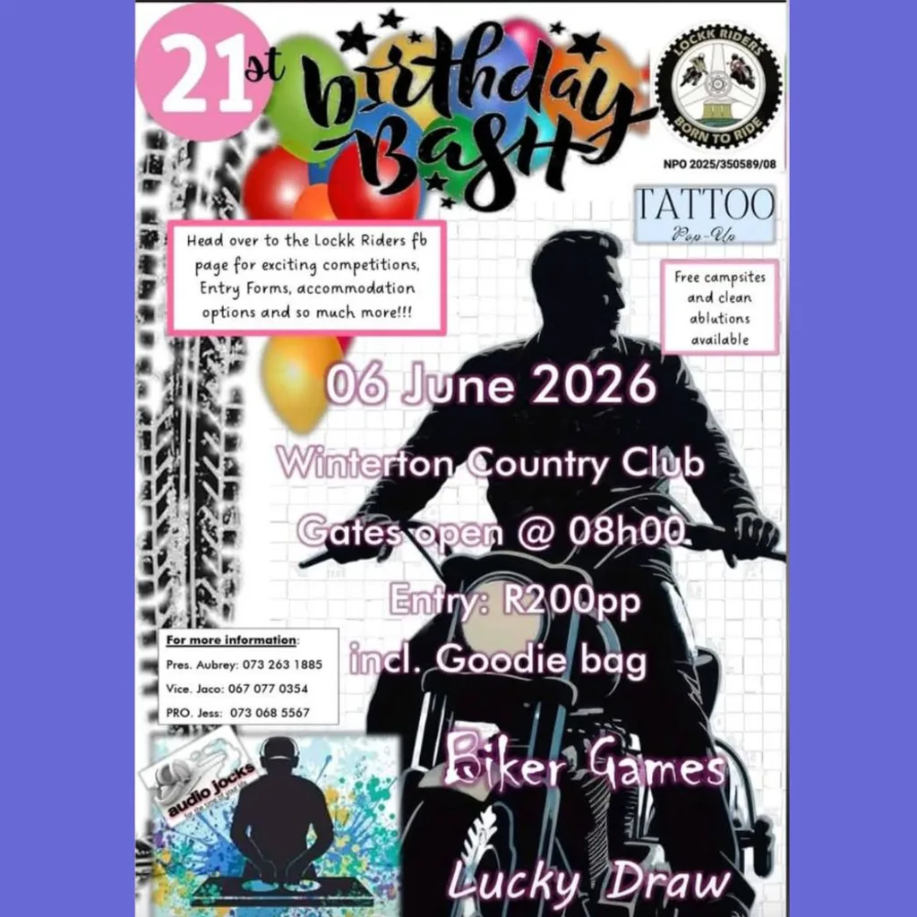 21st Birthday Bash - Lockk Riders MC - 6 June 2026
