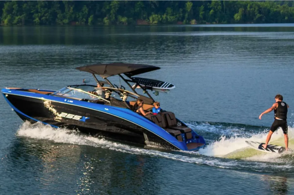 2026 Yamaha 255XD - Not Quite a Traditional Wake Boat -WakeBoosters® can be deployed on either side of the boat