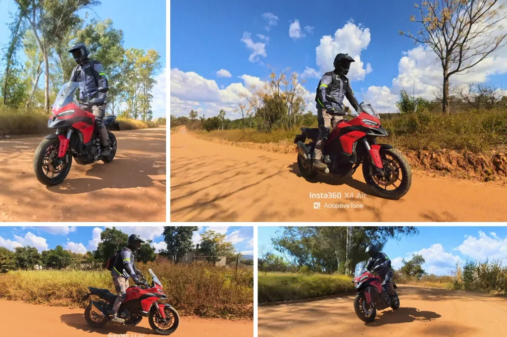 31. Multistrada V2S - A 2m tall rider can easily stand and ride