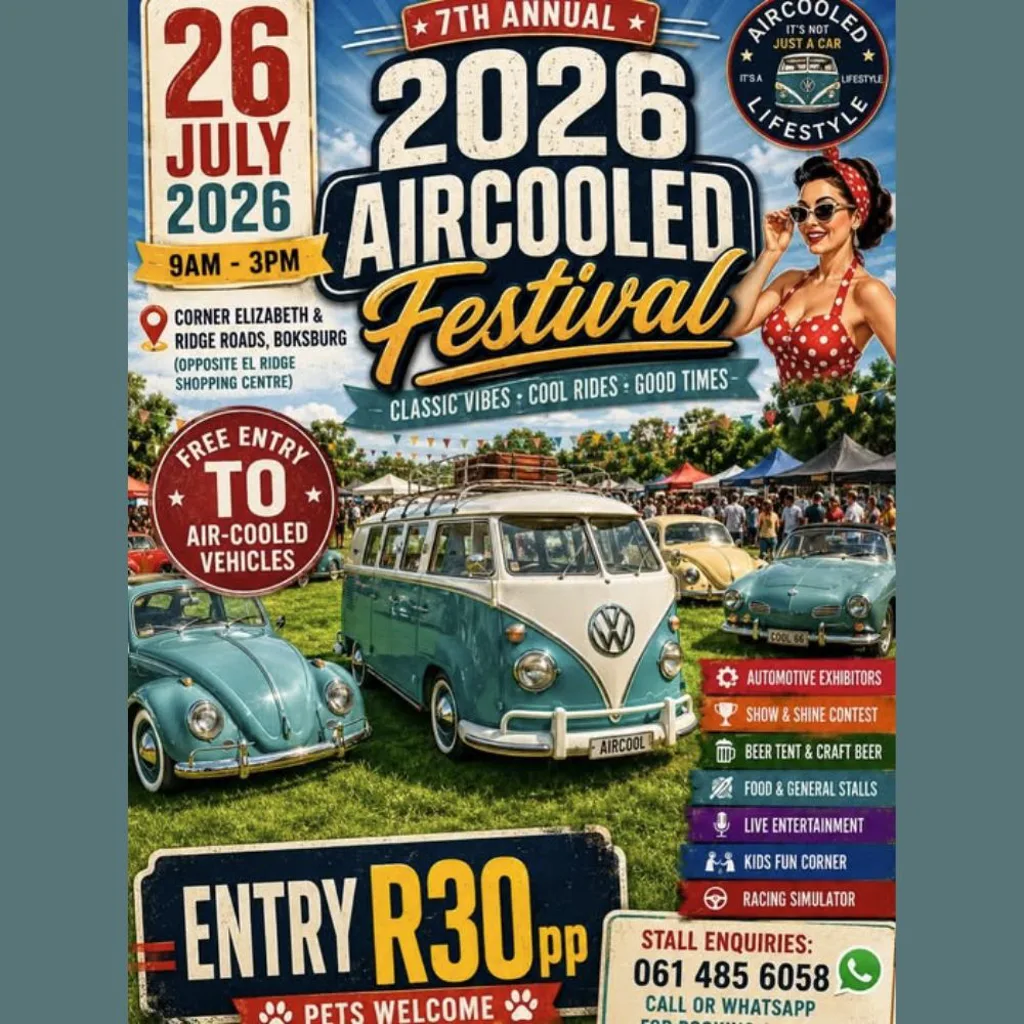 7th Annual 2026 Aircooled Festival  - 26 July 2026 