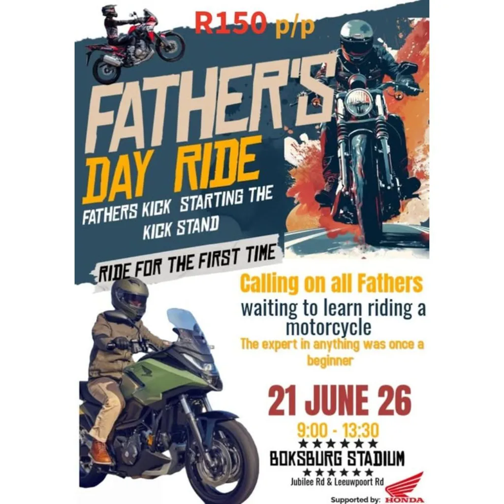 Father's Day Ride - Ride for the first time - 21 June 2026