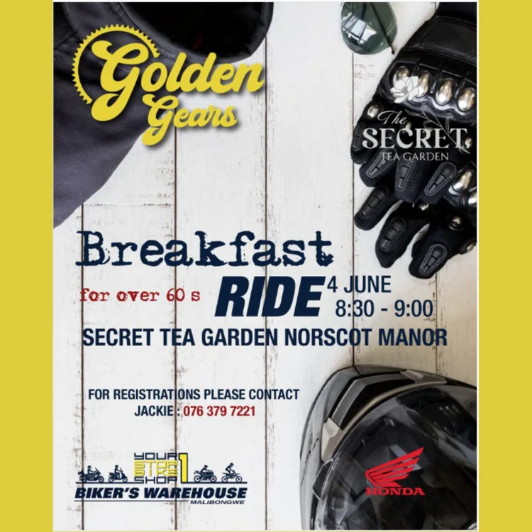 Golden Gears Breakfast Ride for over 60