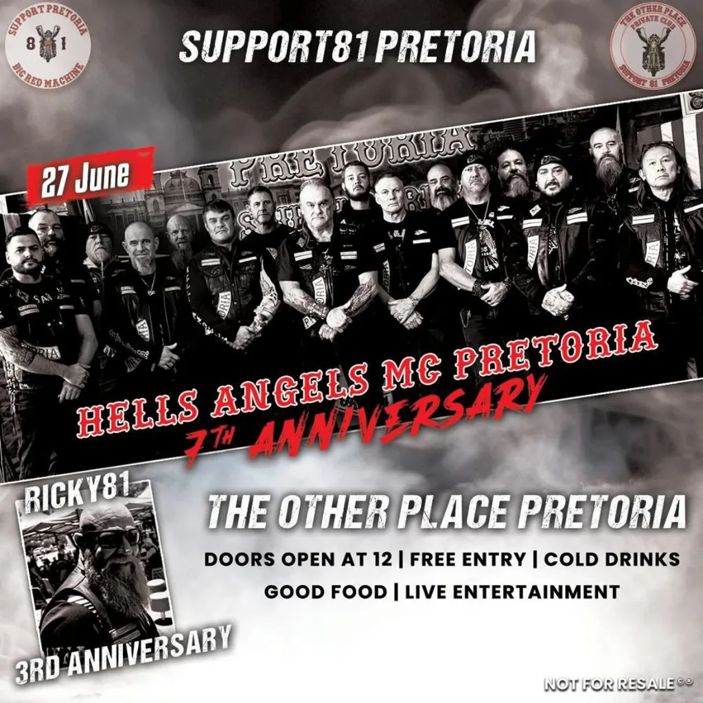 Hells Angels MC Pretoria  7th Anniversary - 27 June 2026