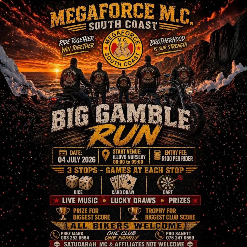 Megaforce MC South Coast - Big Gamble Run - 4 July 2026