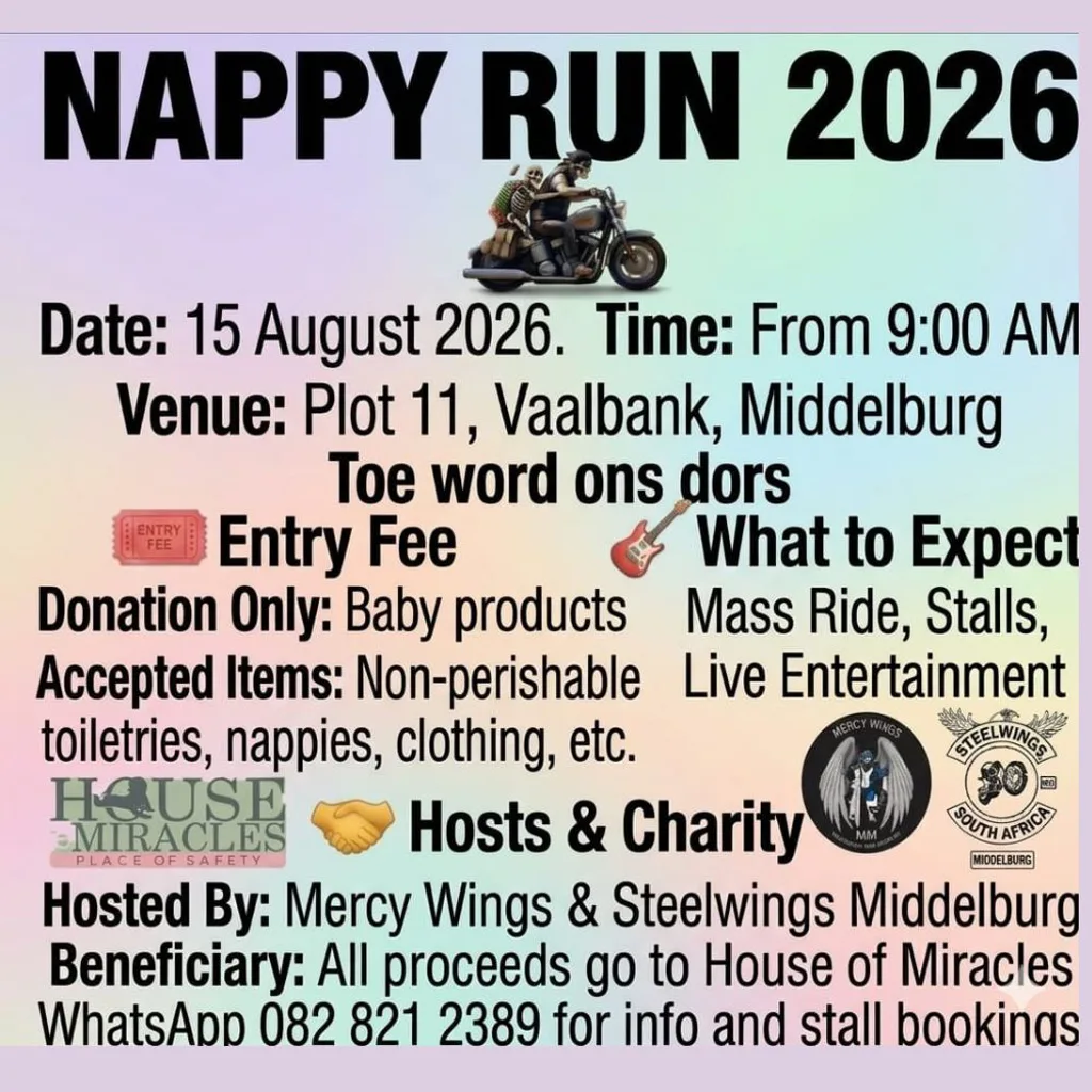 Nappy Run 2026 - 15 August 2026