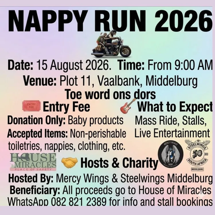 Nappy Run 2026 - 15 August 2026