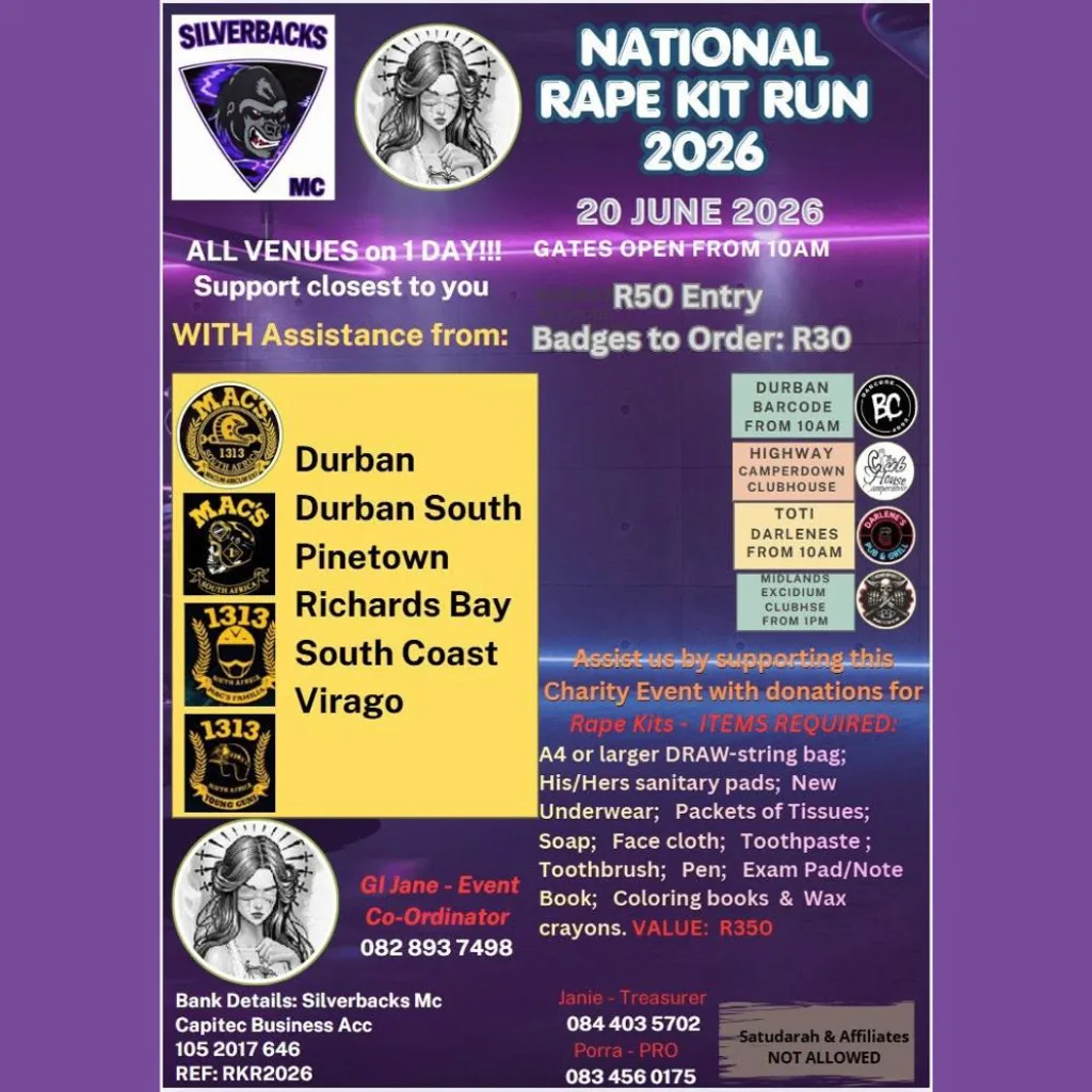 National Rape Kit Run 2026 - 20 June 2026