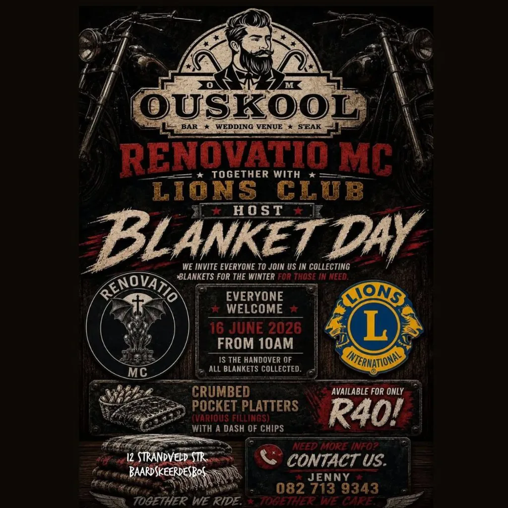 Renovatio MC together with Lions Club host Blanket Day - 16 June 2026