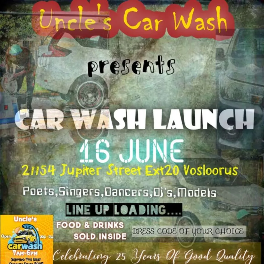 Uncle's Car Wash presents Car Wash Launch - 16 June 2026