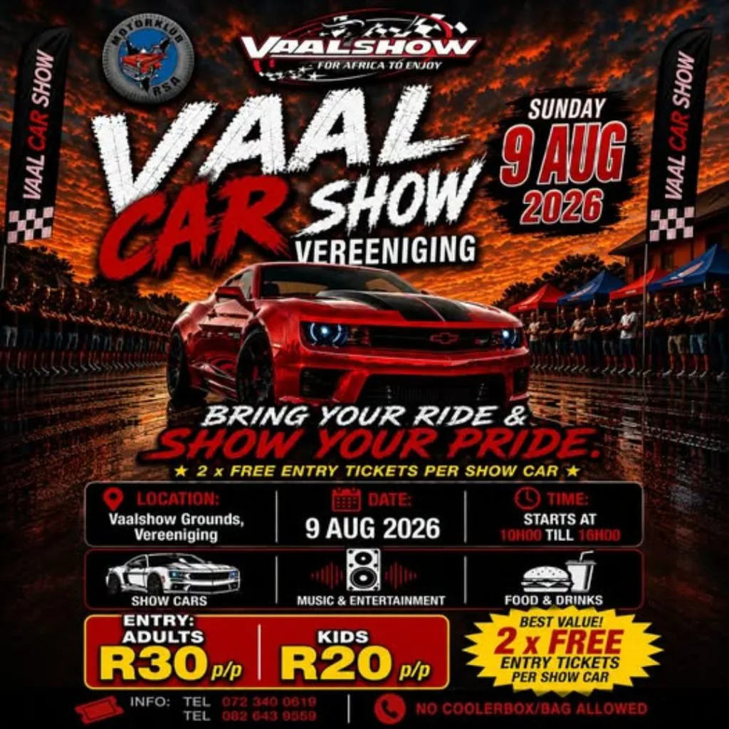 Vaal Car Show - 9 August 2026