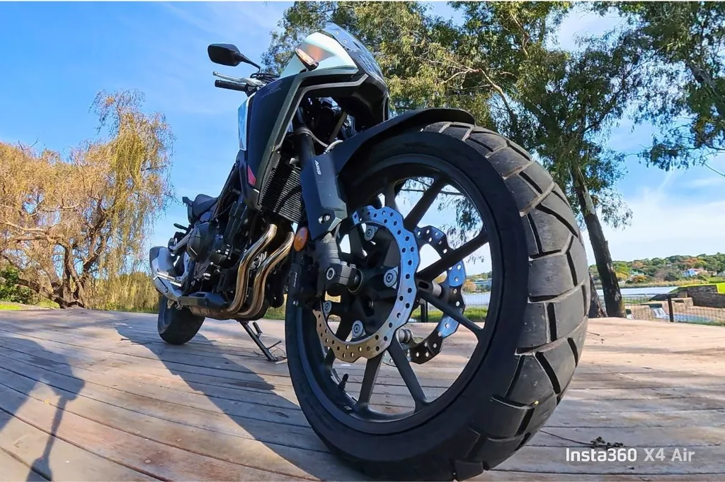 11. Honda NX 500 Review 2026 - Those meaty tyres handle sand very well