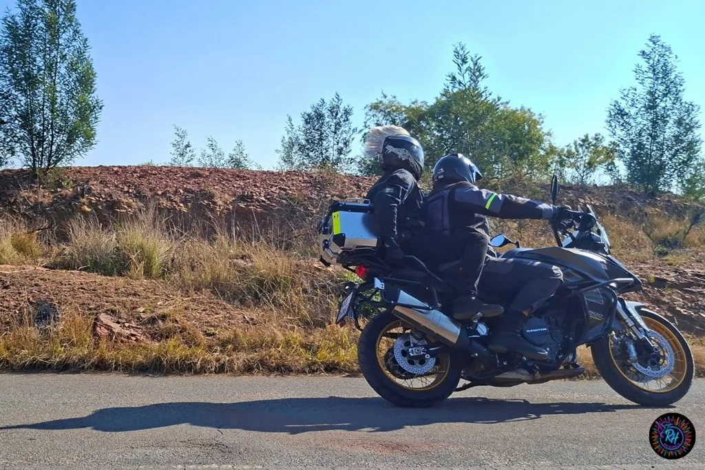 15. QJMotor SRT900SX Review - Two up, it is comfortable and stable