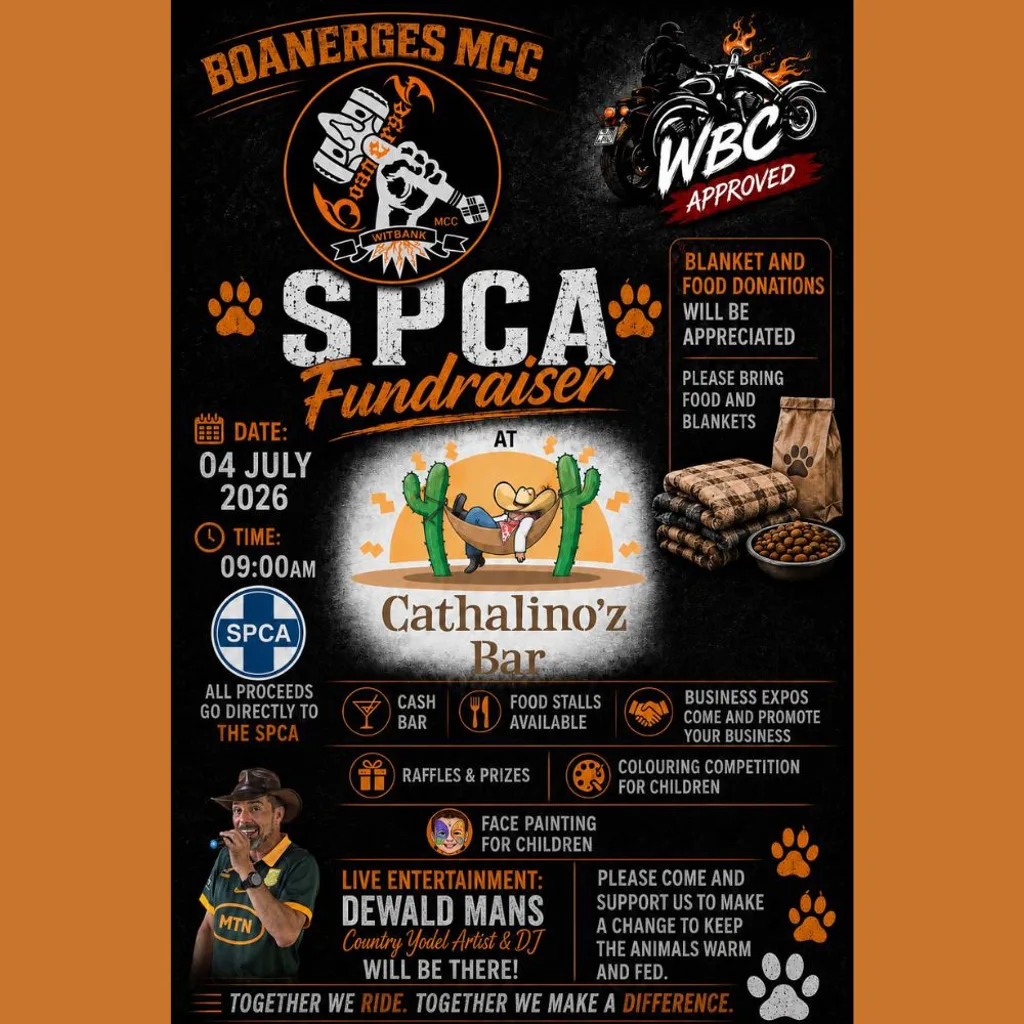 Boanerges MCC SPCA Fundraiser - 4 July 2026
