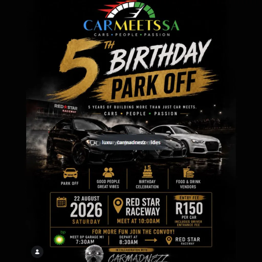 Car Meets SA 5th Birthday Park Off - 22 August 2026