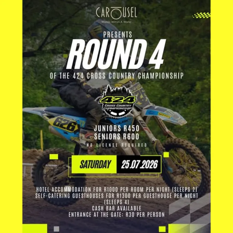 Carousel presents Round 4 of the 424 Cross Country Championship - 25 July 2026