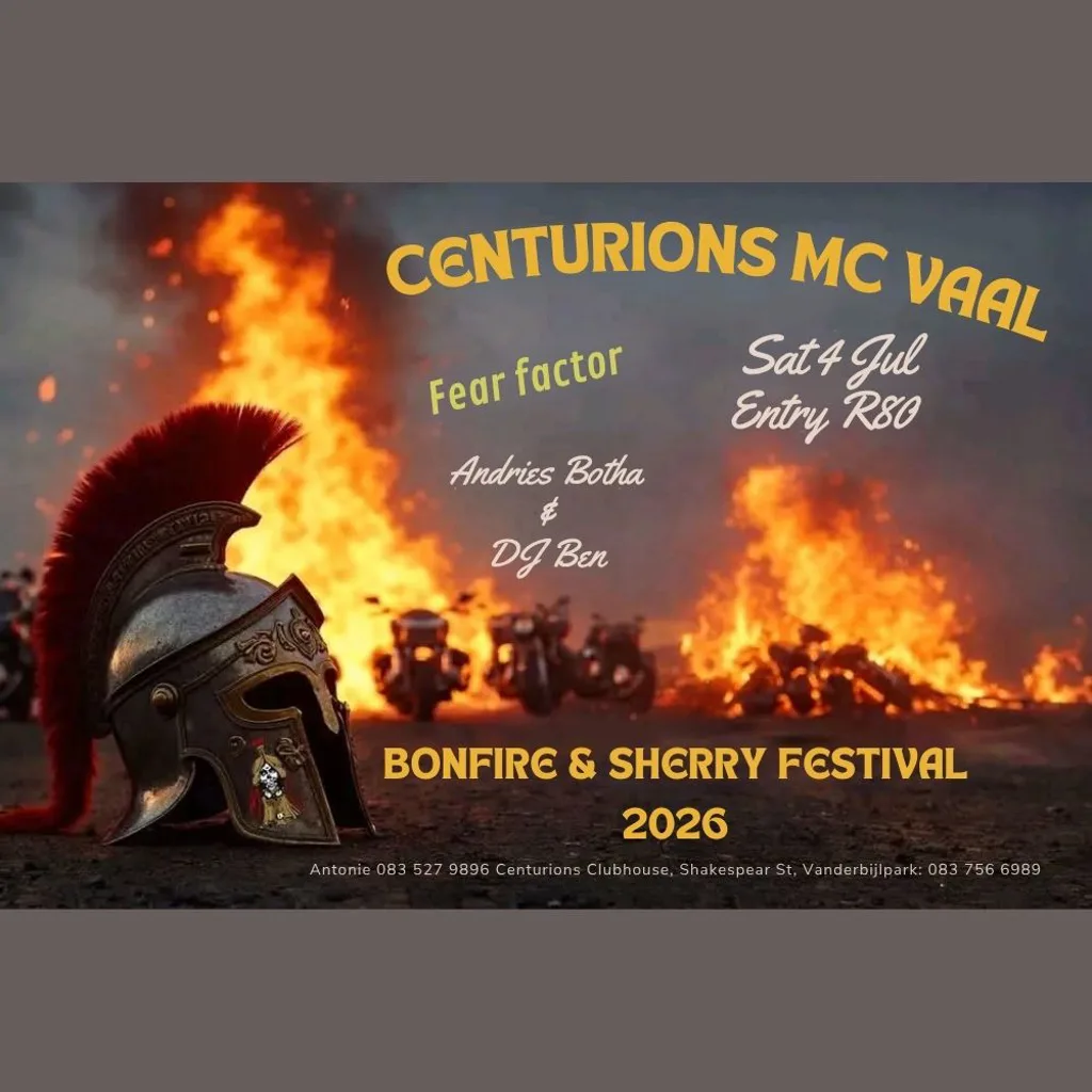 Centurions MC Vaal - Bonfire & Sherry Festival 2026  - 4 July 2026