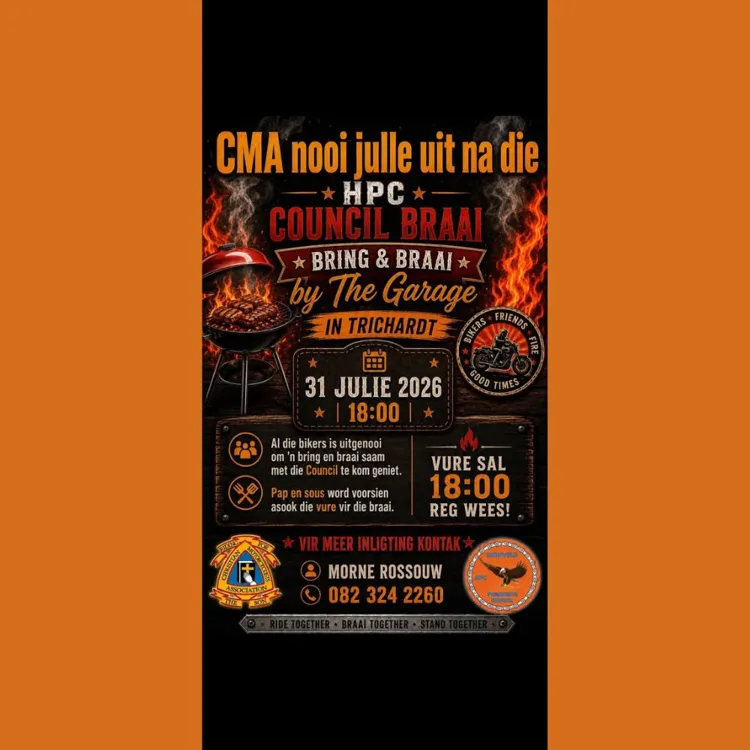 CMA - HPC Council Braai - 31 July 2026